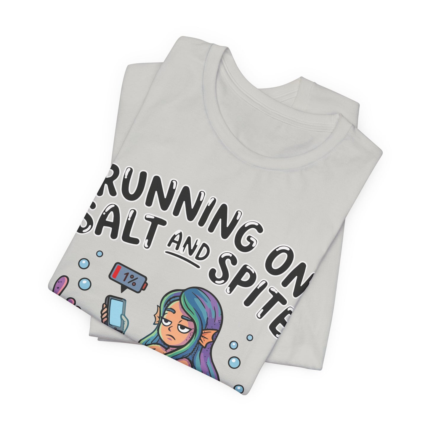Running on Salt and Spite Funny Burnout Shirt | Khai Studio