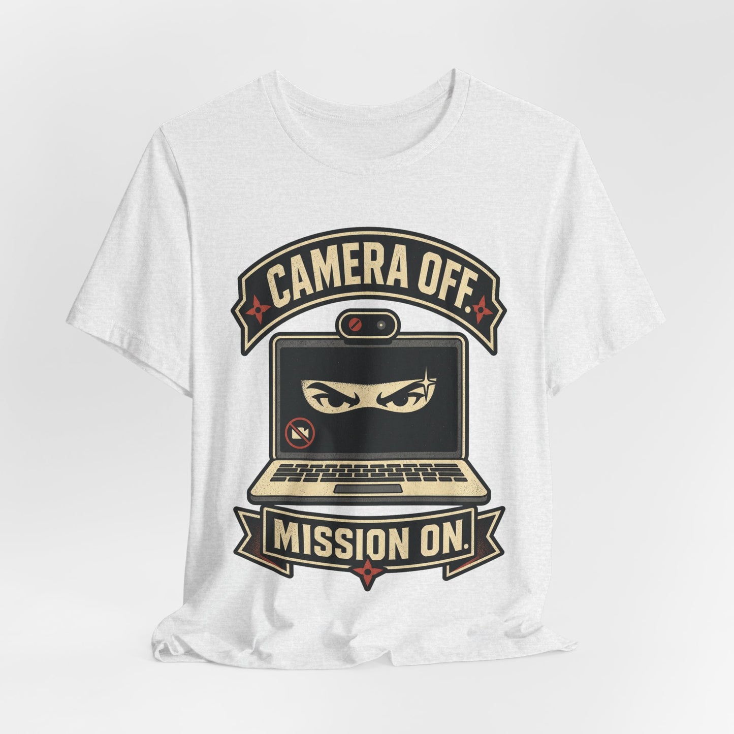 Camera Off Mission On Funny Ninja Office Shirt | Khai Studio