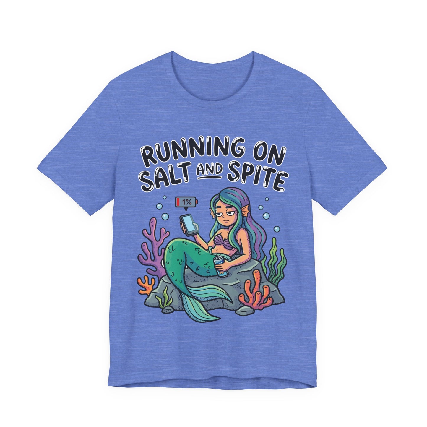 Running on Salt and Spite Funny Burnout Shirt | Khai Studio