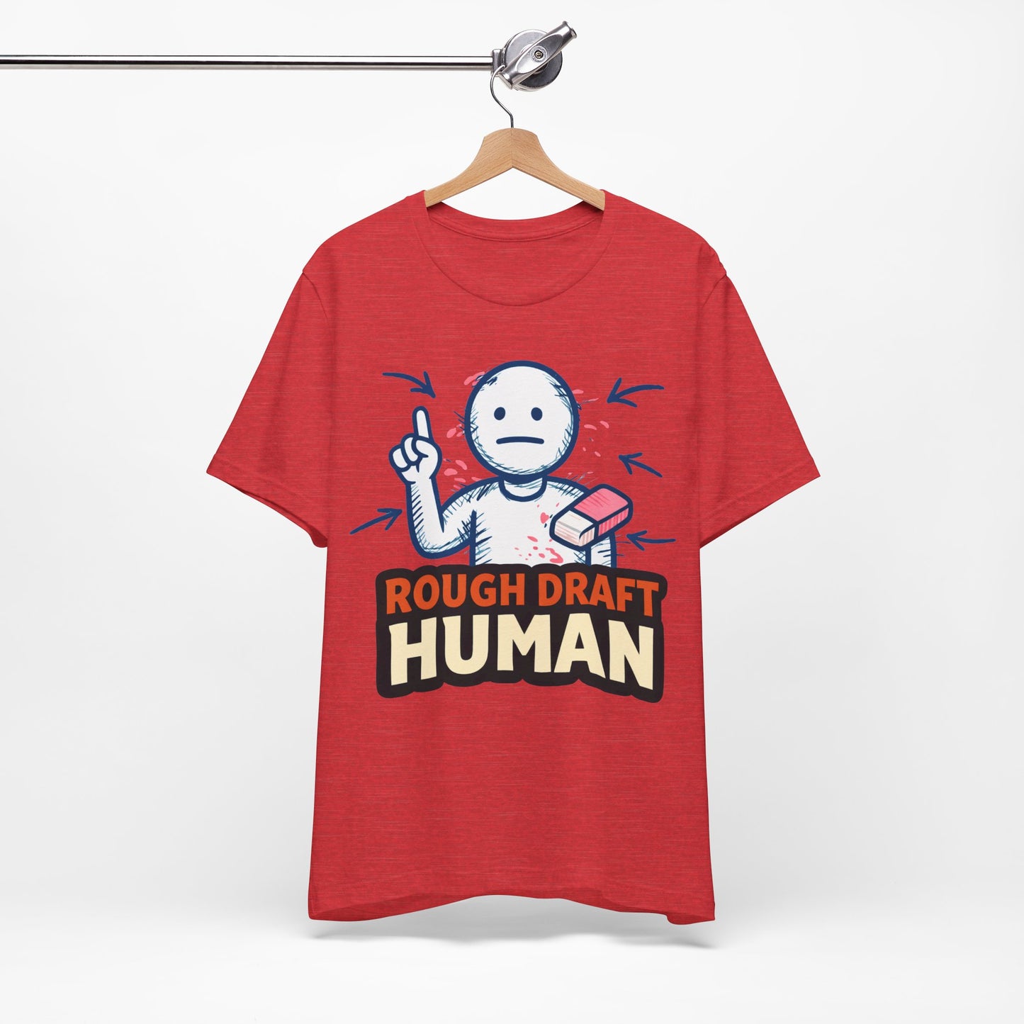 Rough Draft Human Funny Burnout Shirt | Khai Studio