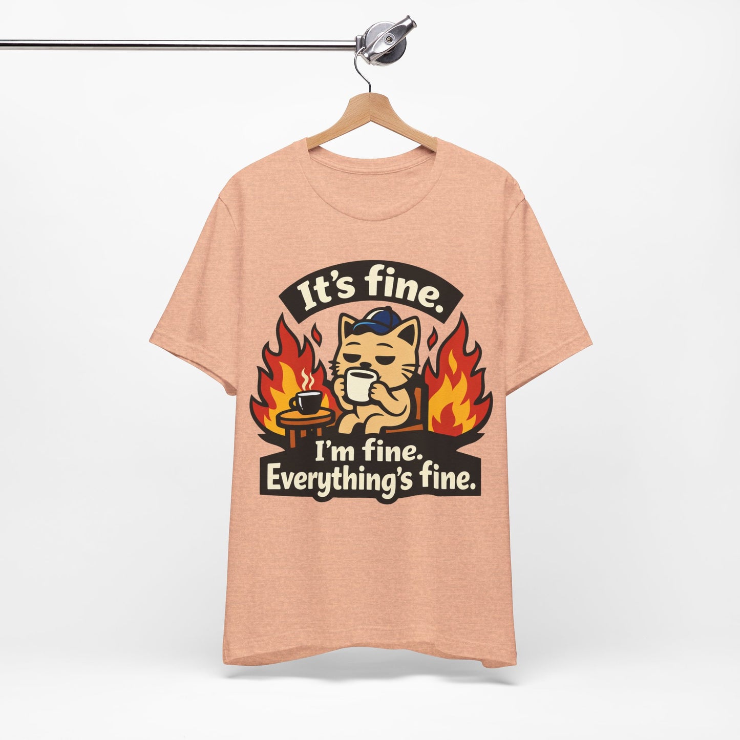 It's Fine I'm Fine Everything's Fine Funny Burnout Shirt | Khai Studio