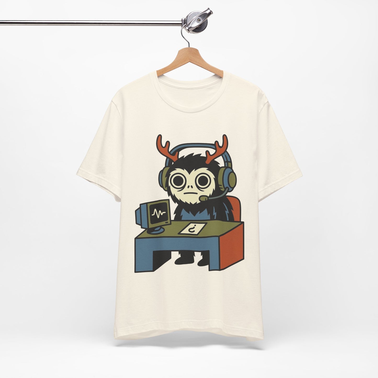 WFH Cryptid Antler Goblin Funny Burnout Shirt | Khai Studio