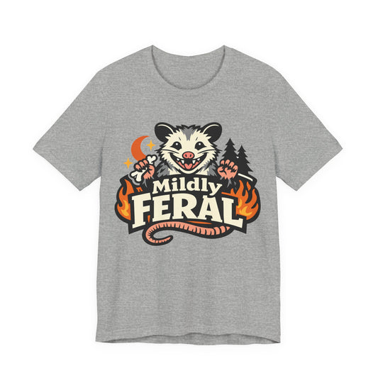 Mildly Feral Funny Burnout Shirt | Khai Studio