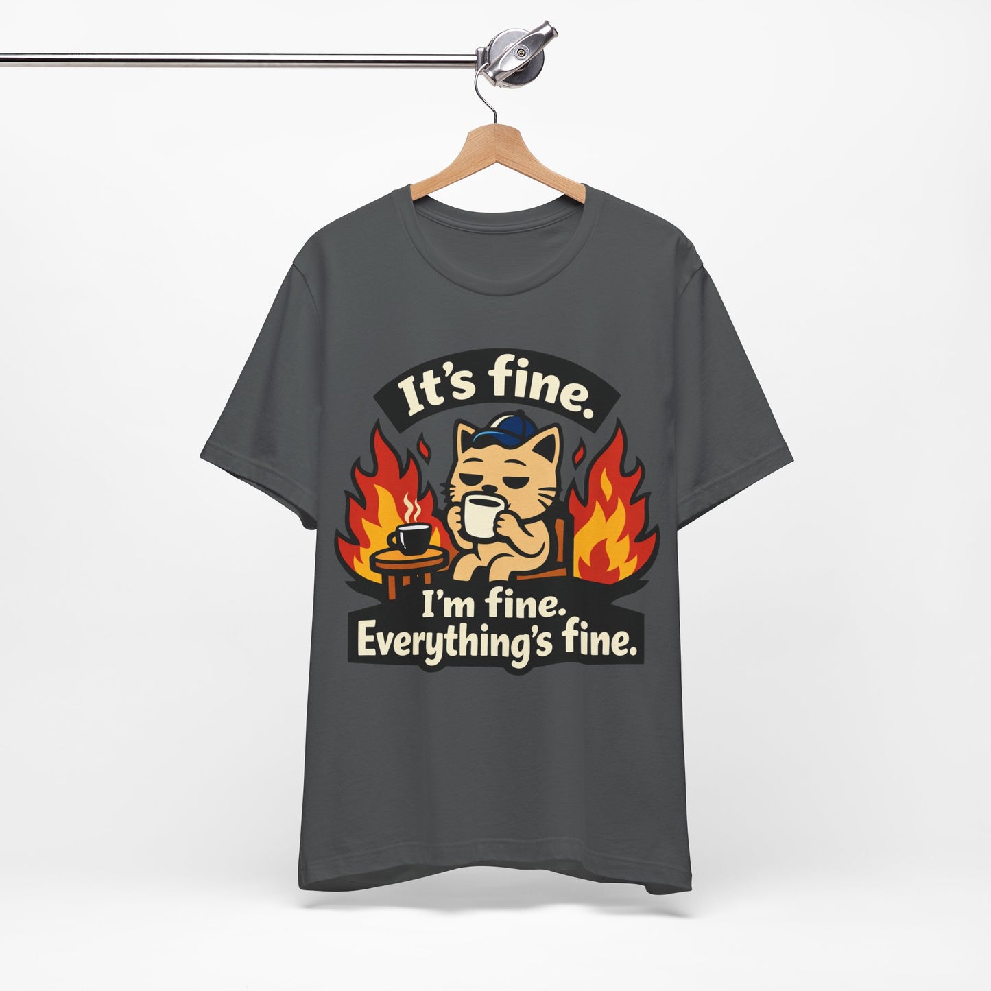 It's Fine I'm Fine Everything's Fine Funny Burnout Shirt | Khai Studio