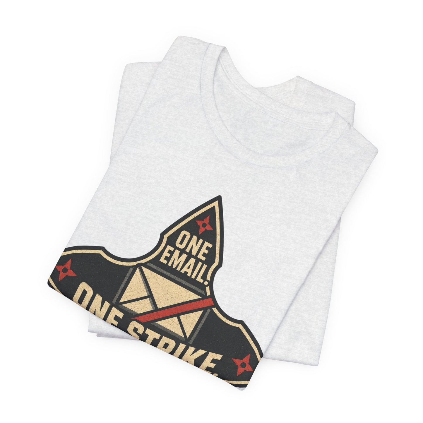 One Email One Strike Thread Closed Funny Ninja Office Shirt | Khai Studio