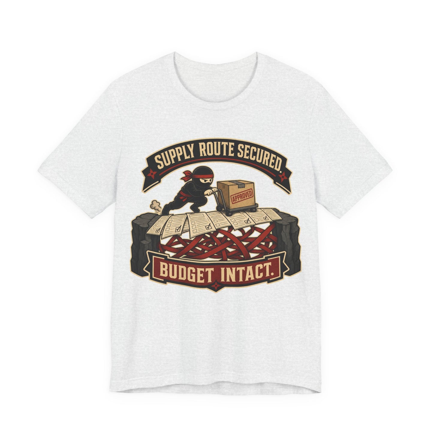 Supply Route Secured Budget Intact Funny Ninja Office Shirt | Khai Studio