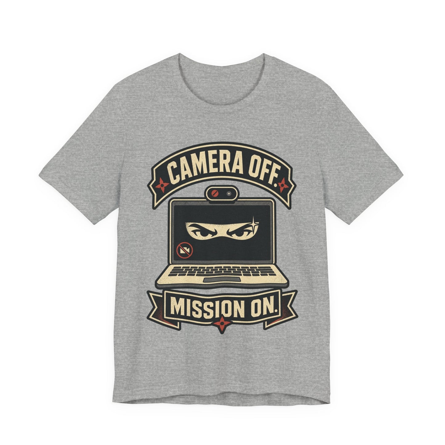 Camera Off Mission On Funny Ninja Office Shirt | Khai Studio
