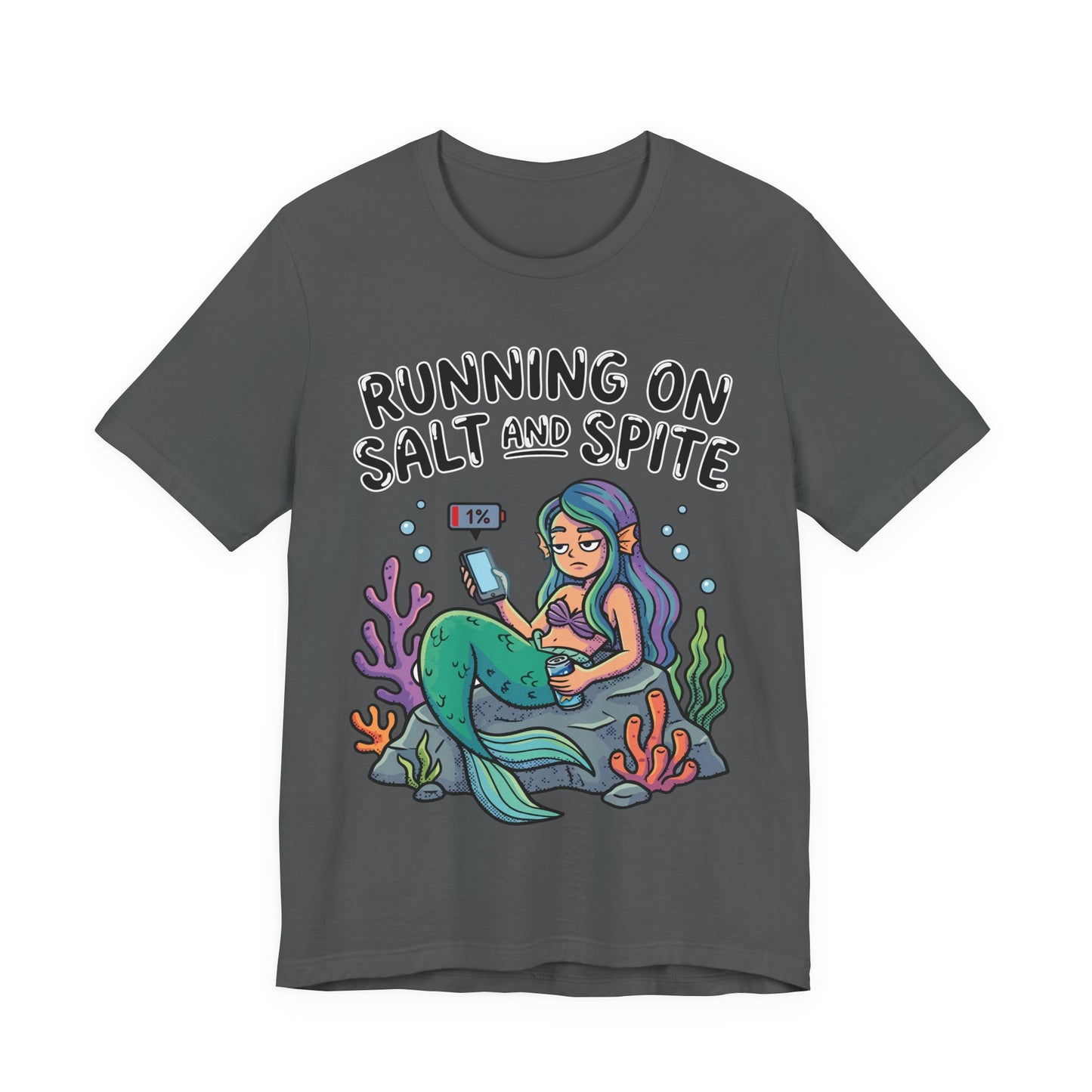 Running on Salt and Spite Funny Burnout Shirt | Khai Studio