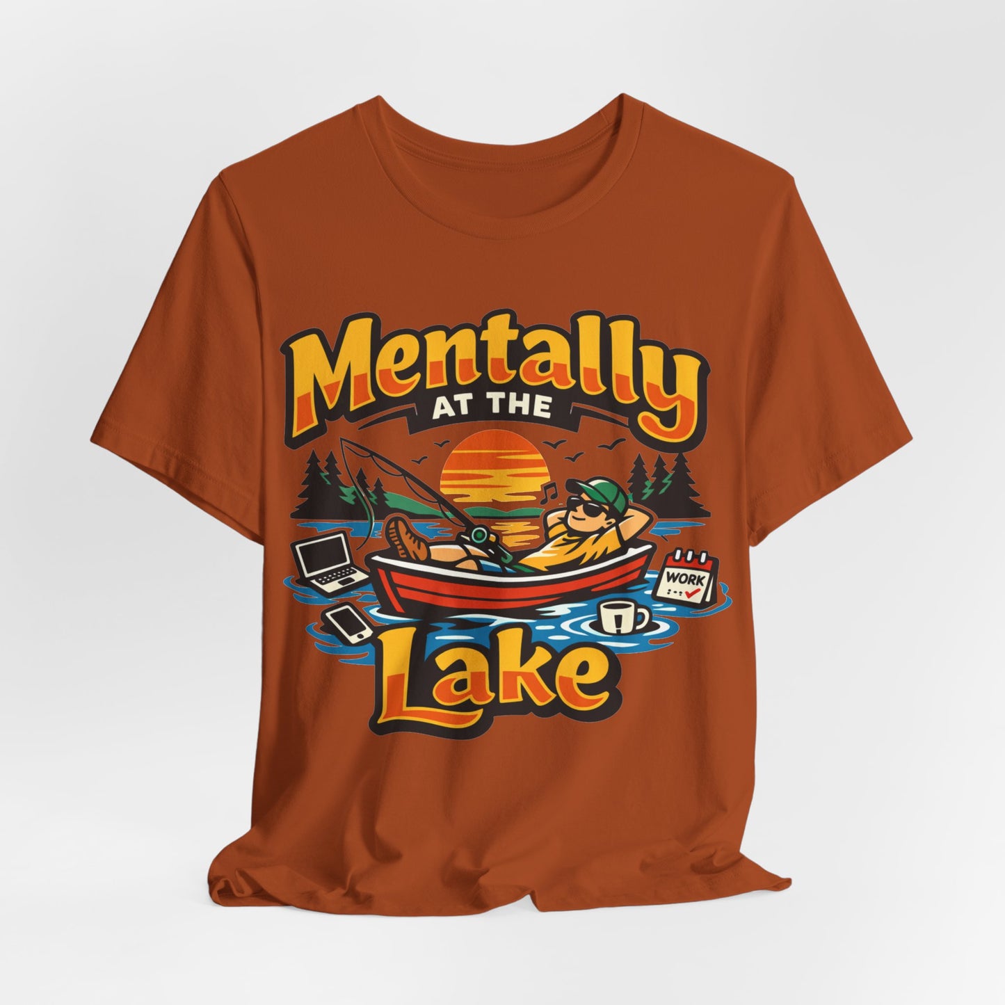 Mentally at the Lake Funny Introvert Shirt | Khai Studio