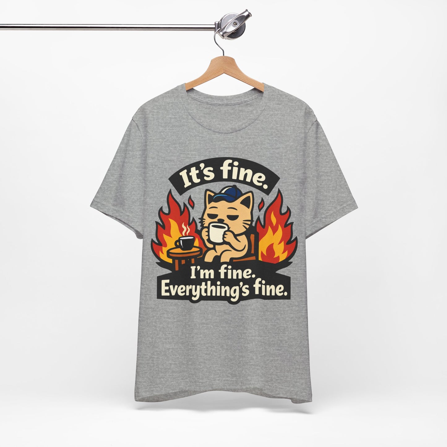 It's Fine I'm Fine Everything's Fine Funny Burnout Shirt | Khai Studio