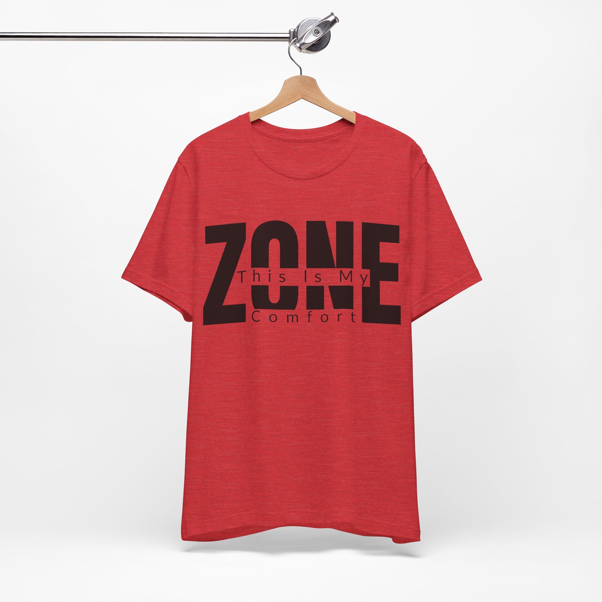 This Is My Comfort Zone graphic on Bella+Canvas 3001 unisex tee