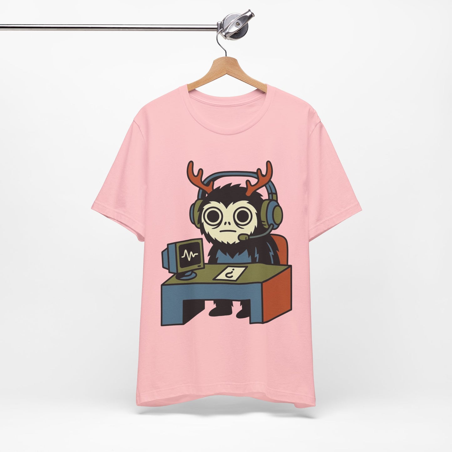 WFH Cryptid Antler Goblin Funny Burnout Shirt | Khai Studio