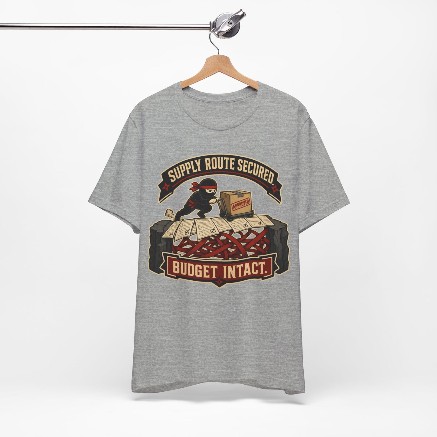 Supply Route Secured Budget Intact Funny Ninja Office Shirt | Khai Studio