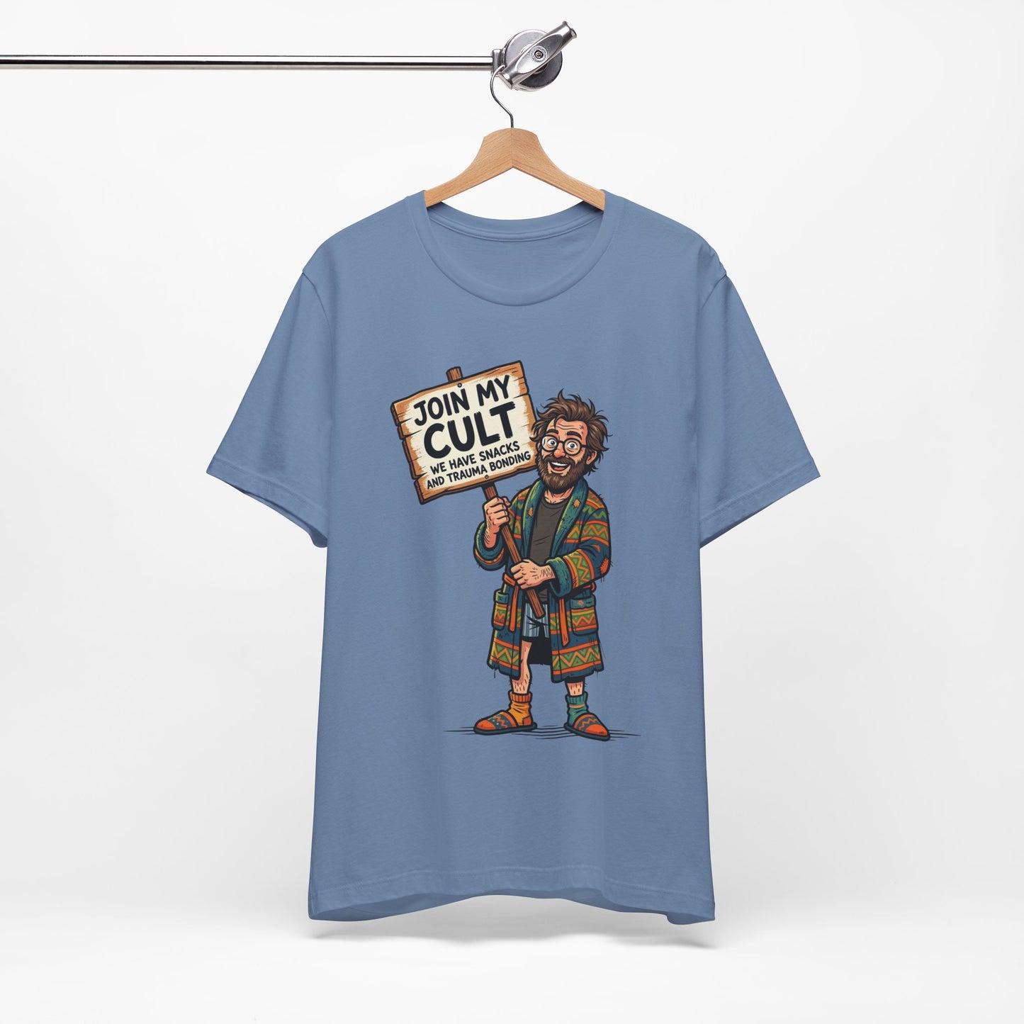 Join My Cult Snacks and Trauma Bonding Funny Burnout Shirt | Khai Studio
