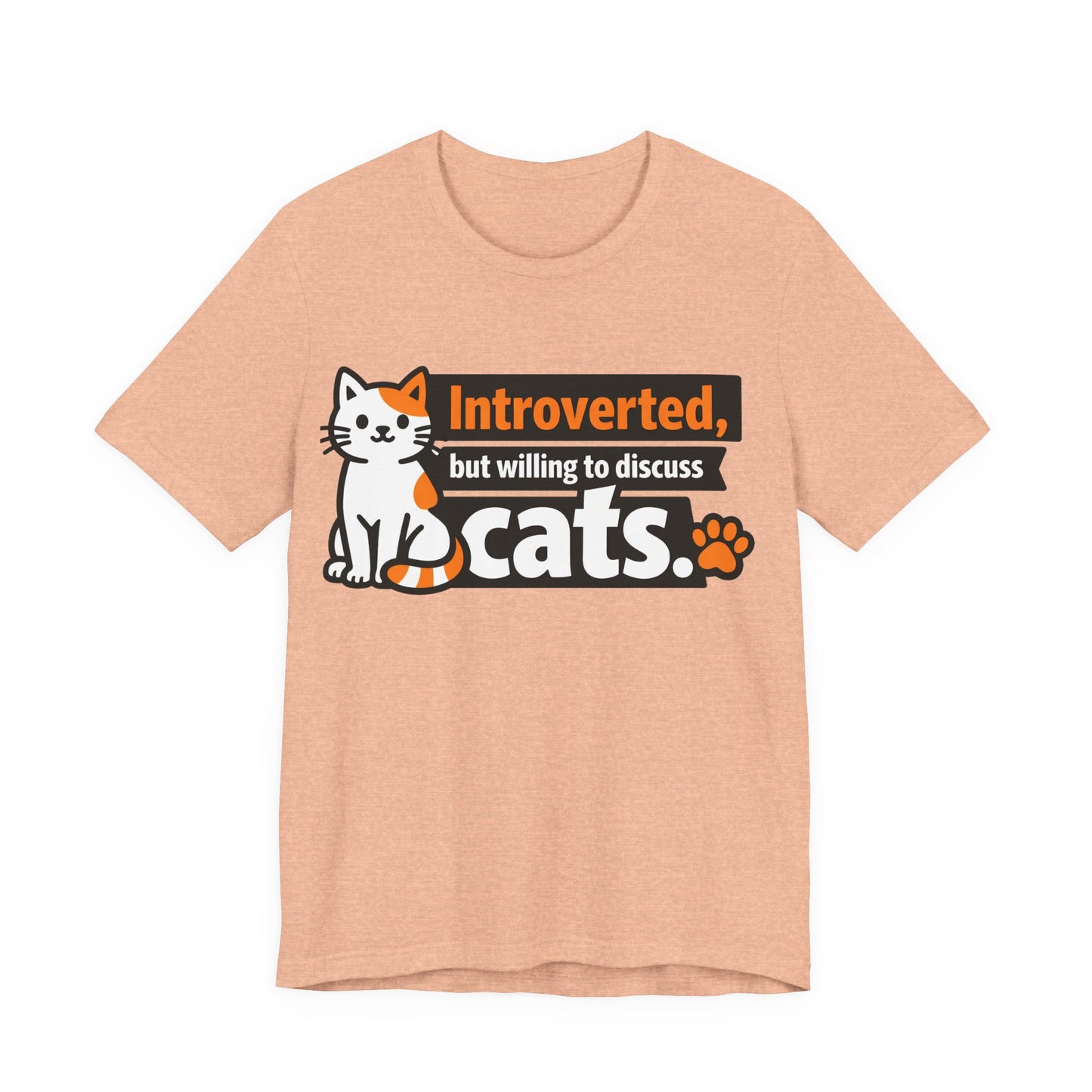 Introverted But Willing to Discuss Cats Funny Cat Shirt | Khai Studio