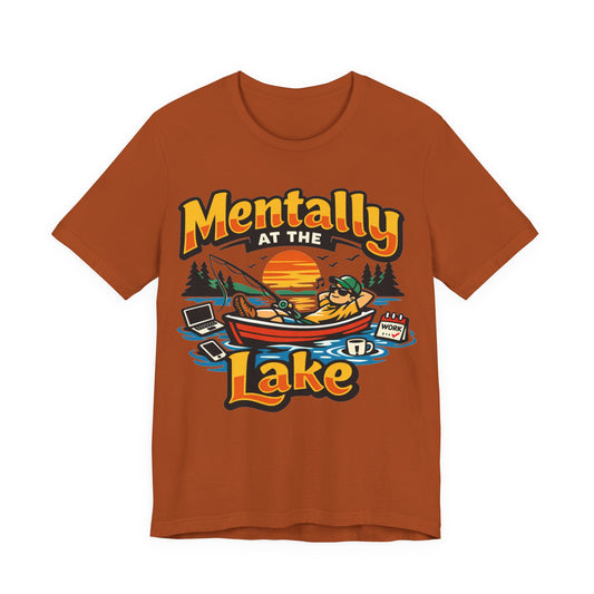Mentally at the Lake Funny Introvert Shirt | Khai Studio