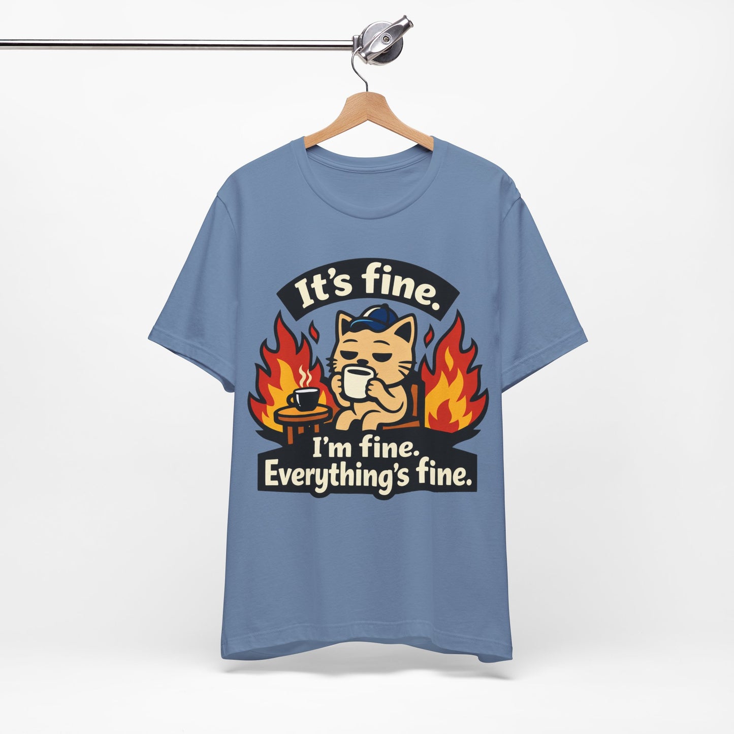 It's Fine I'm Fine Everything's Fine Funny Burnout Shirt | Khai Studio