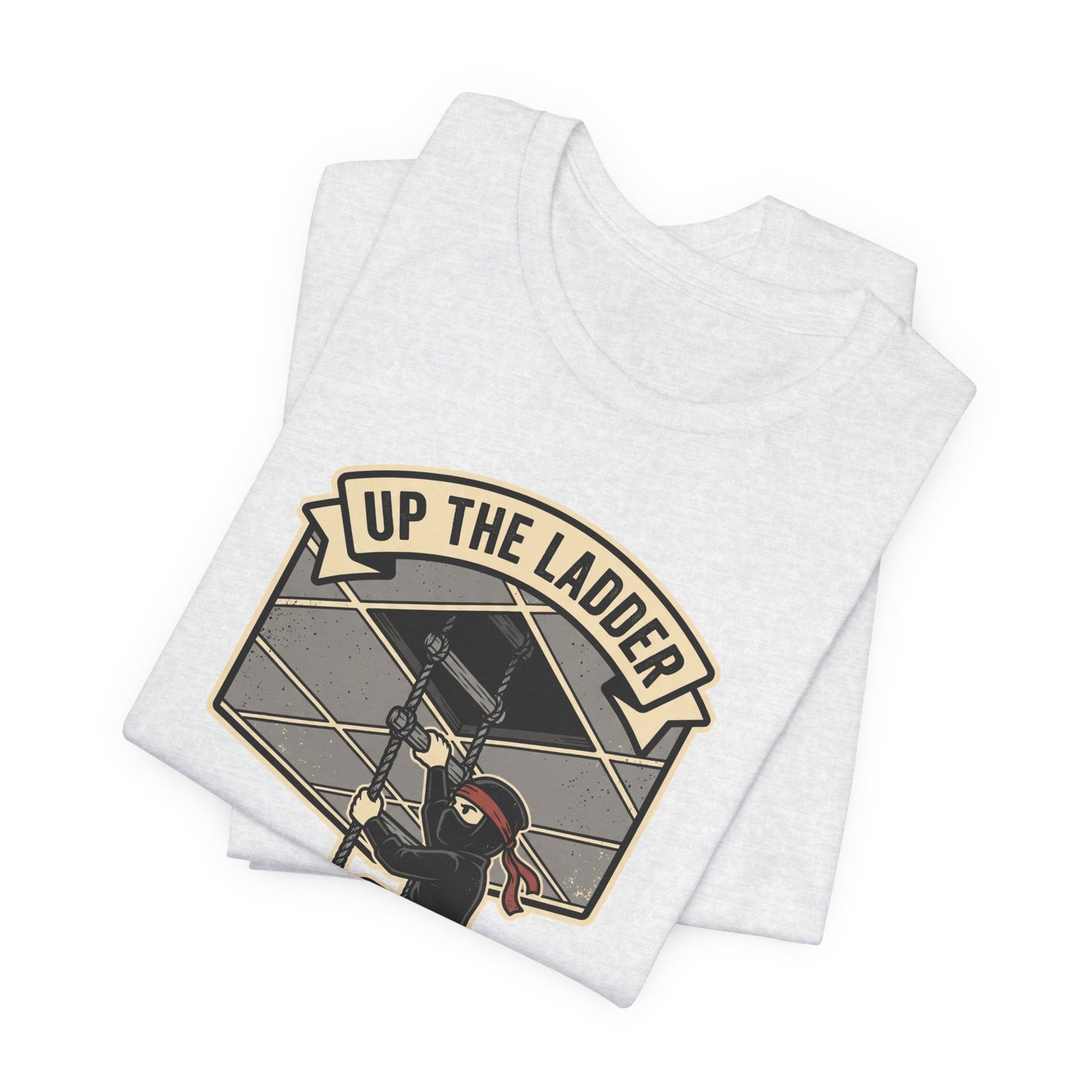 Up the Ladder Under the Radar Funny Ninja Office Shirt | Khai Studio