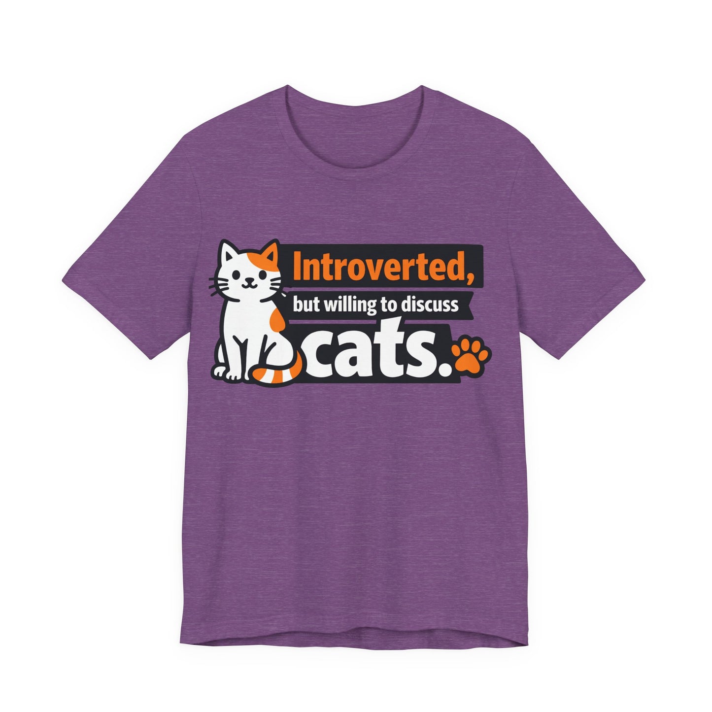 Introverted But Willing to Discuss Cats Funny Cat Shirt | Khai Studio