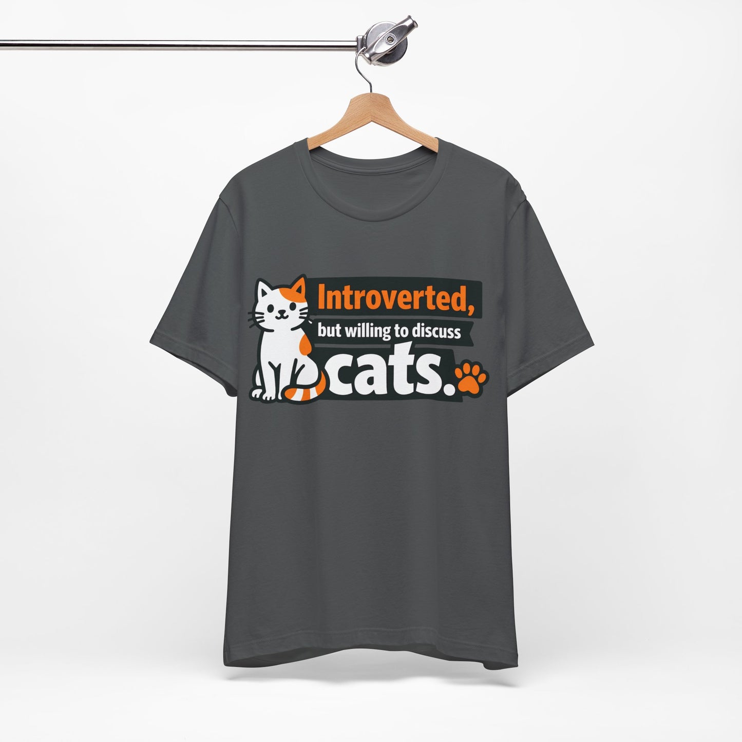 Introverted But Willing to Discuss Cats Funny Cat Shirt | Khai Studio