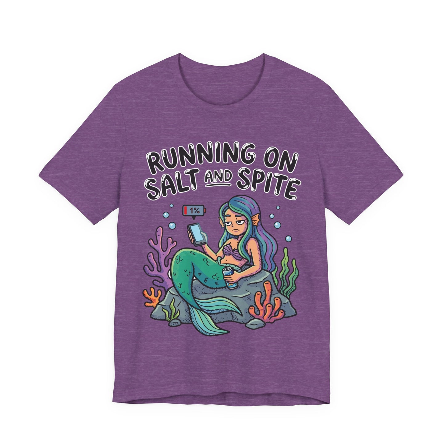 Running on Salt and Spite Funny Burnout Shirt | Khai Studio