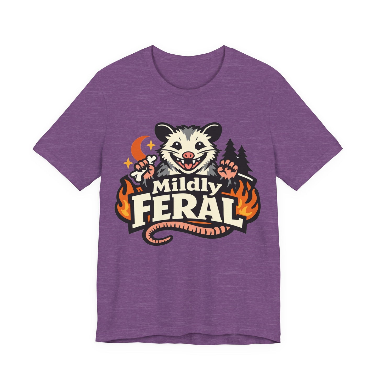 Mildly Feral Funny Burnout Shirt | Khai Studio