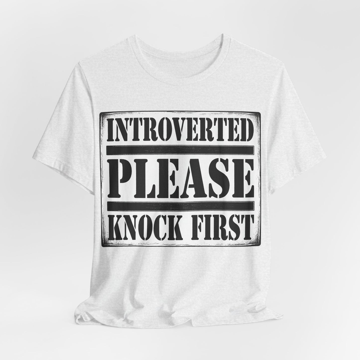 Introverted Please Knock First Funny Introvert Shirt | Khai Studio
